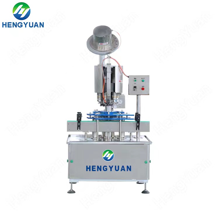 Automatic Rotary Crown and Pull Lid Capping Machine