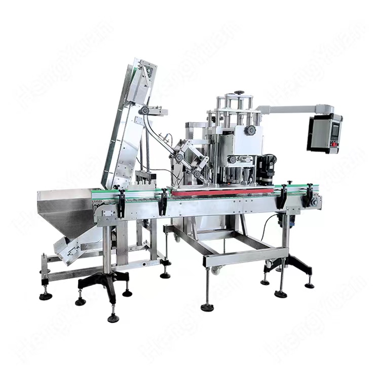 Automatic four wheels servo capping machine