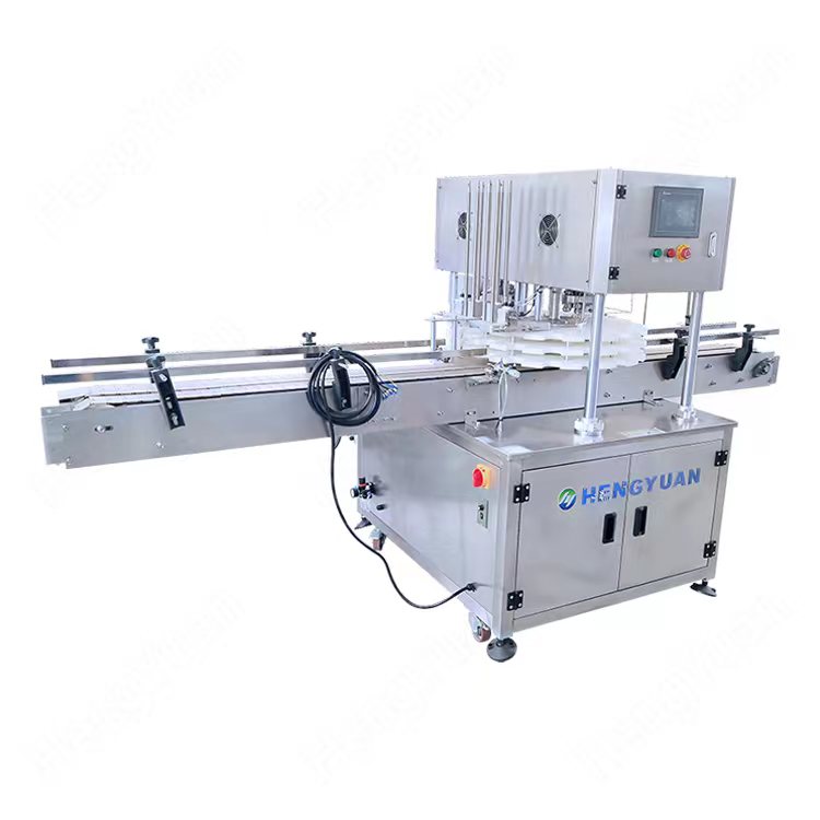 Automatic Double Heads Cans Capping Machine