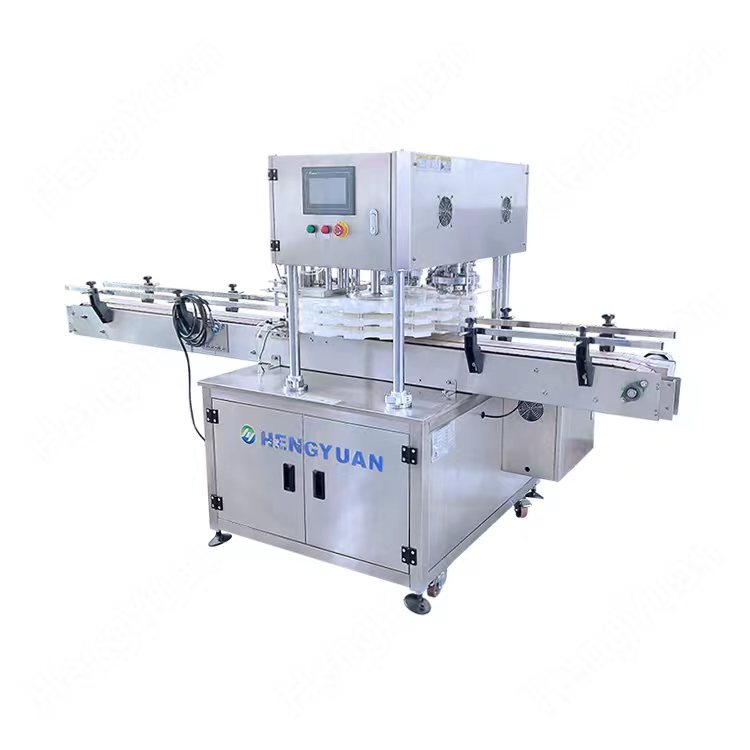 Automatic Double Heads Cans Capping Machine