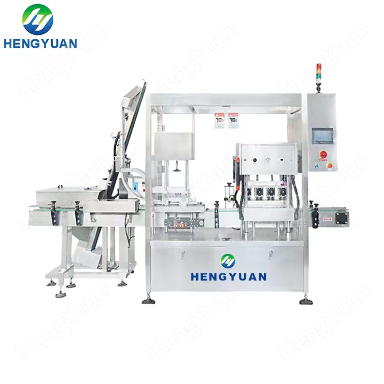 Automatic Glass Jars Linear Vacuum Capping Machine