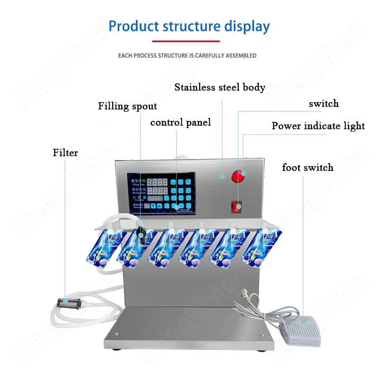 HY-5A-6半自动喷水袋液体灌装设备。jpg