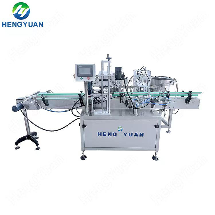 Best Automatic Linear Fetching Lid Pressing-down Capping Machine HYYG-600